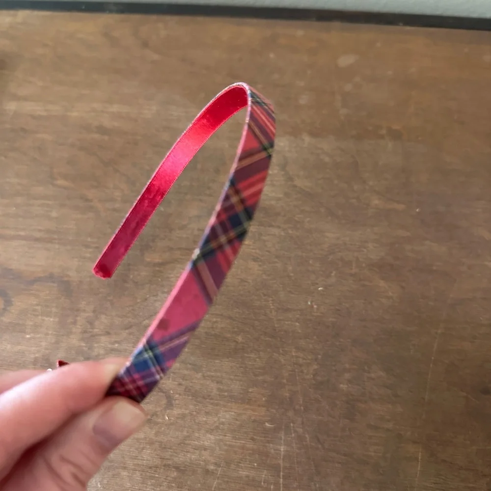 J.Crew Holiday Plaid Fabric Headband